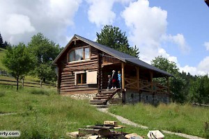 Chalet view in summer