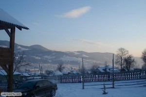Carpathian chalet views