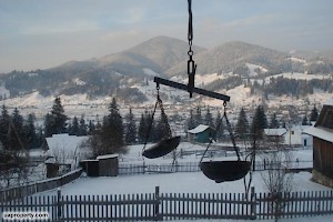 Village in winter