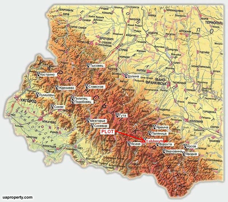 Property in Ukraine, Ukrainian property for sale, Carpathian plot for
